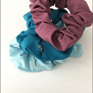 3 Lululemon scrunchies